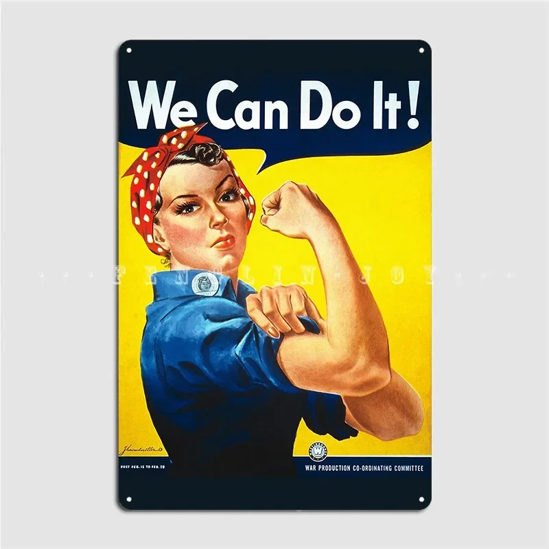 We Can Do It Rosie The Riveter Poster Metal Plaque Club Home Pub Garage Custom Wall Decor Tin Sign Poster