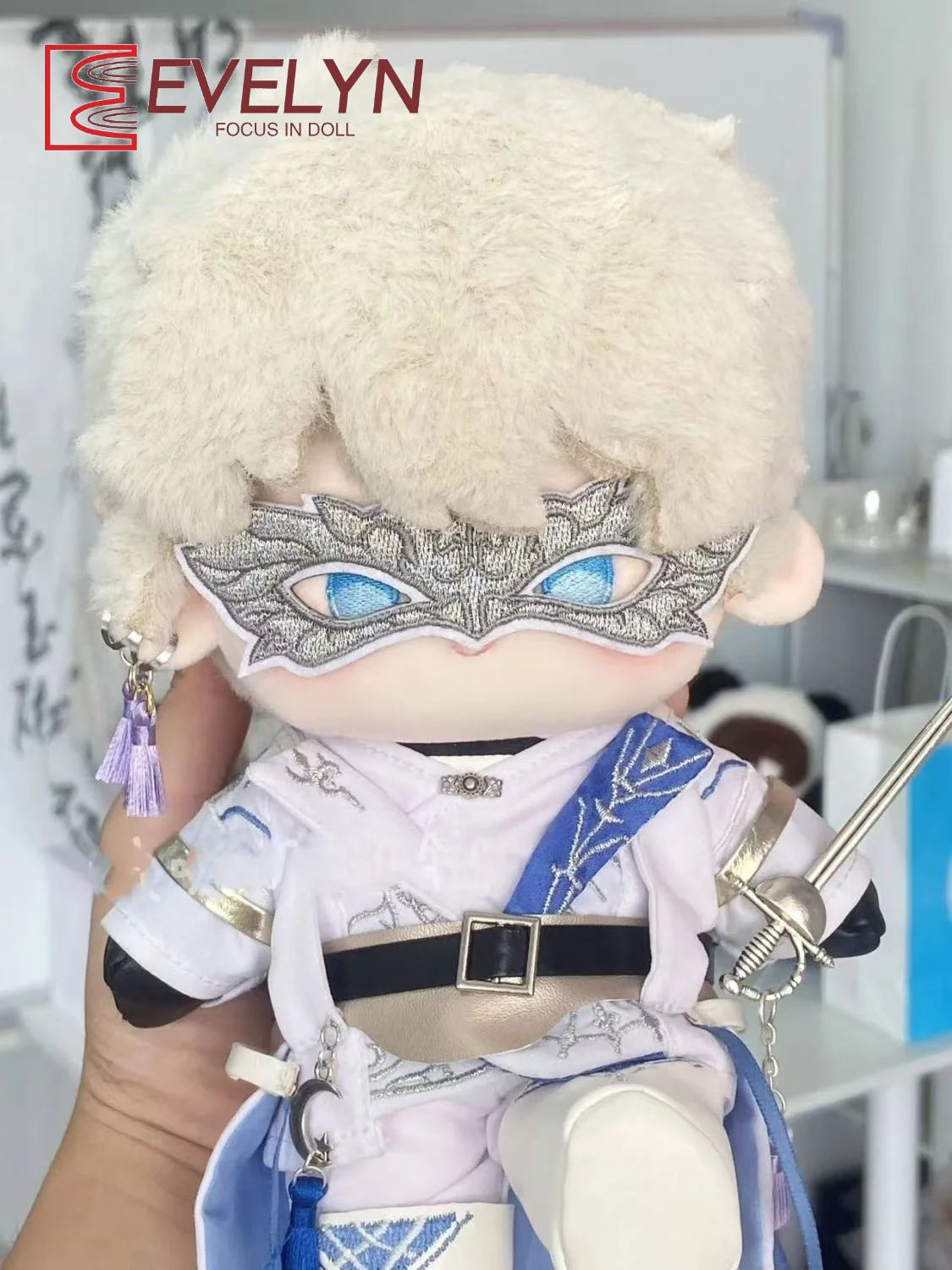 Evelyn（Doll）20cm Anime Game Love and Deepspace Shen Xinghui Xavier Knight Hunter Cosplay Stuffed Plush Doll Body Clothes No Doll 3