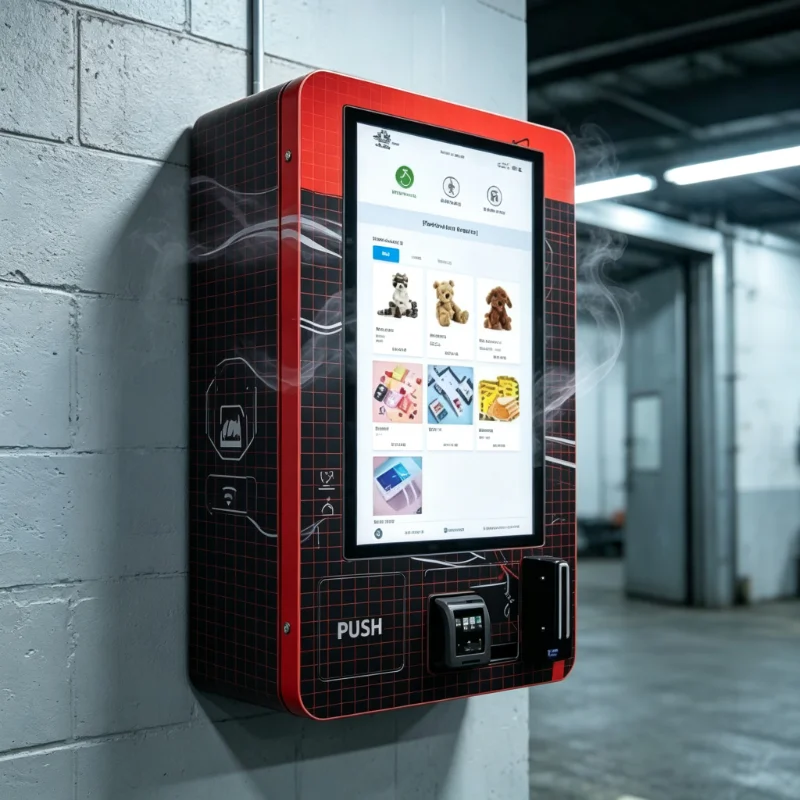 Small Wall‑Mounted Custom Vending Machine ID‑card‑reading Automatic Dispenser Holding for Cigarettes & Small Merchandise
