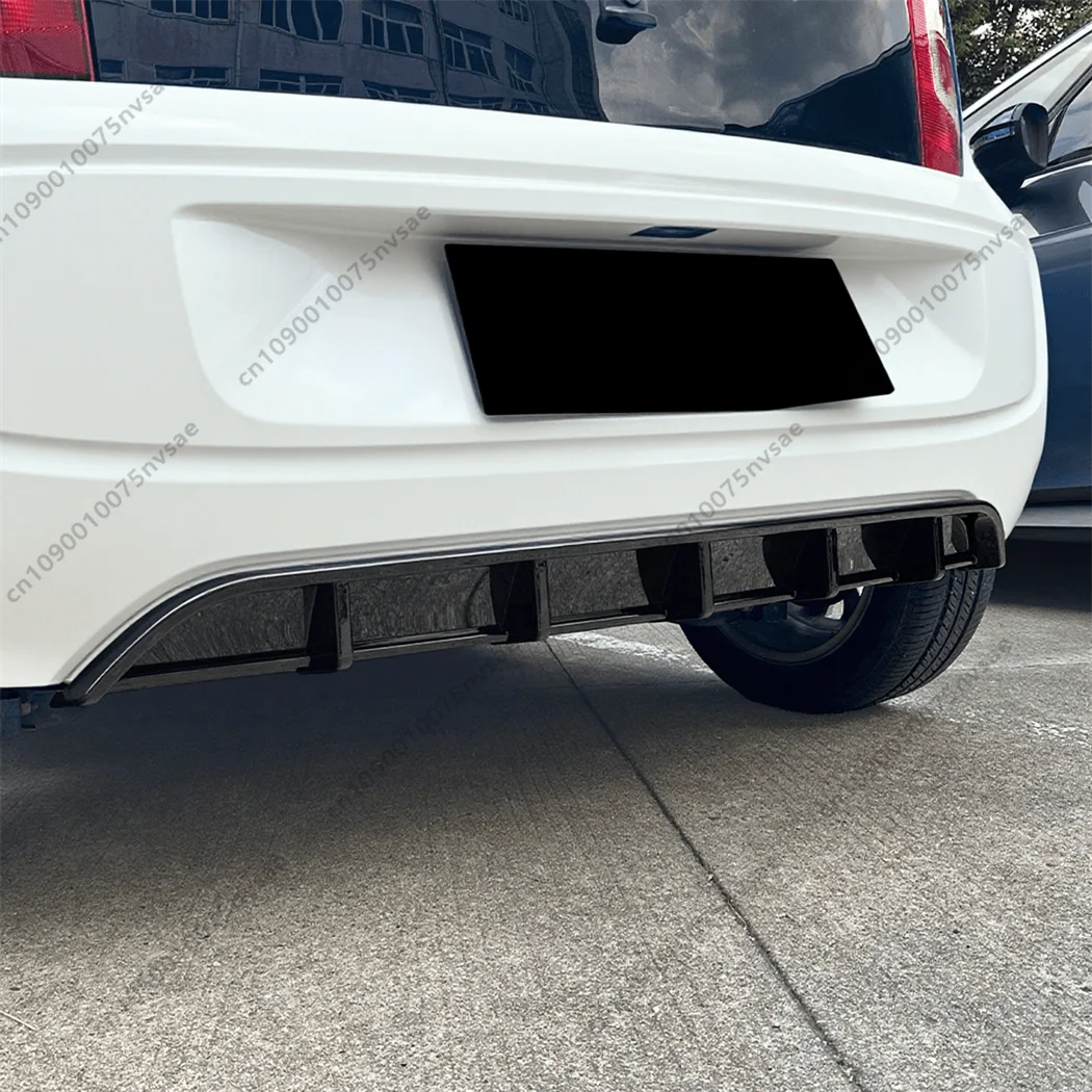 For Volkswagen UP 2011 2012 2013 2014 2015 Hatchback Rear Bumper Diffuser Lip Side Splitter Spoiler Gloss Black Body Kits Tuning