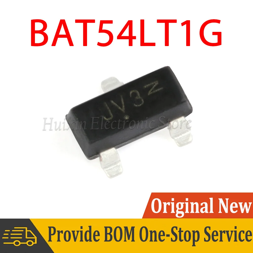 

10pcs BAT54LT1G BAT54LT JV3 SOT-23 30V 200mA SMD Schottky Diode SOP SMD New and Original IC Chipset