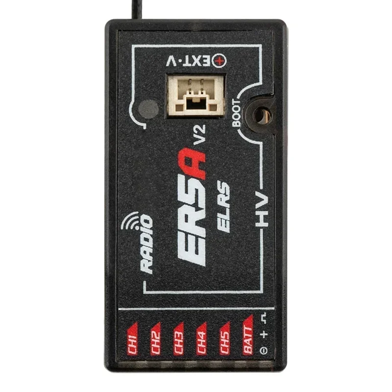 RadioMaster ER5A Built-in Voltage Sensor 5CH Mini ELRS Receiver Safety Monitoring Upgrade Parts for FPV Drone & Fixed Wing Plane