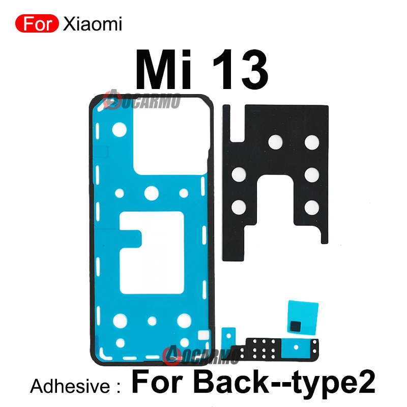 For Xiaomi 13 Ultra 13U Mi 13 Front LCD Sticker Back Cover Rear Door Adhesive Glue Replacement Part