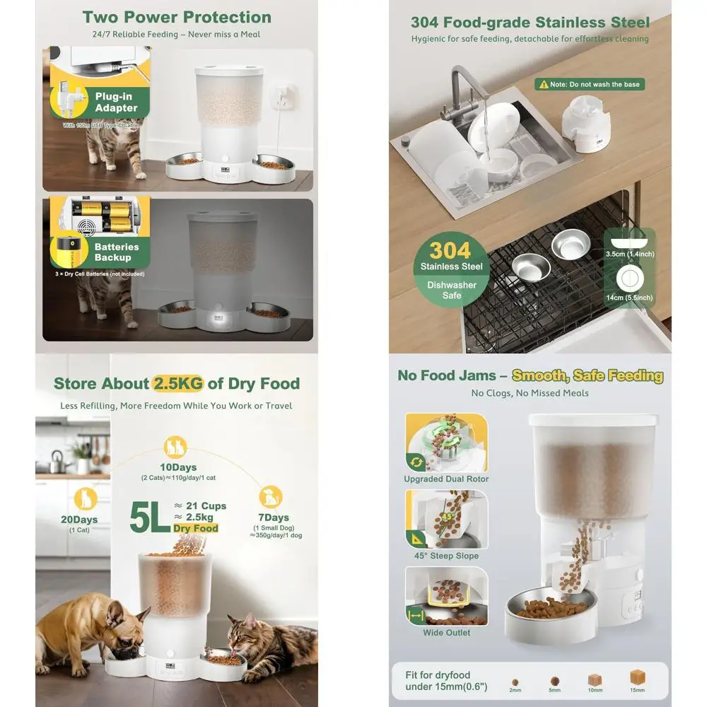 5L Smart Cat Feeder…