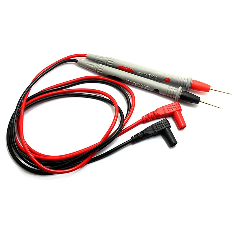 2Pcs/Set Needle Silicone Wire gold-plate Tip Probe Test Leads Pin Universal Digital Multimeter Tester Lead Probe Wire Pen Cable