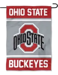 Ohio State Buckeyes GARDEN FLAG 12” X 18” Ohio State Premium Garden Flag