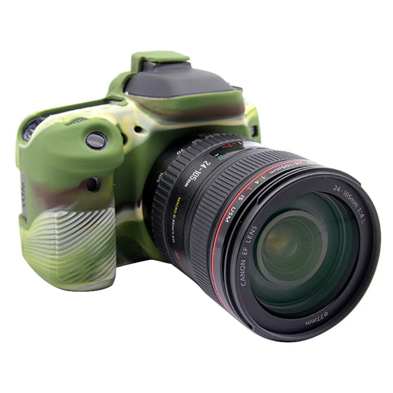 High Quality Silicone Camera Cover Soft Rubber Shoulder DSLR Camera Bags for Canon 80D Protective Cover Shell