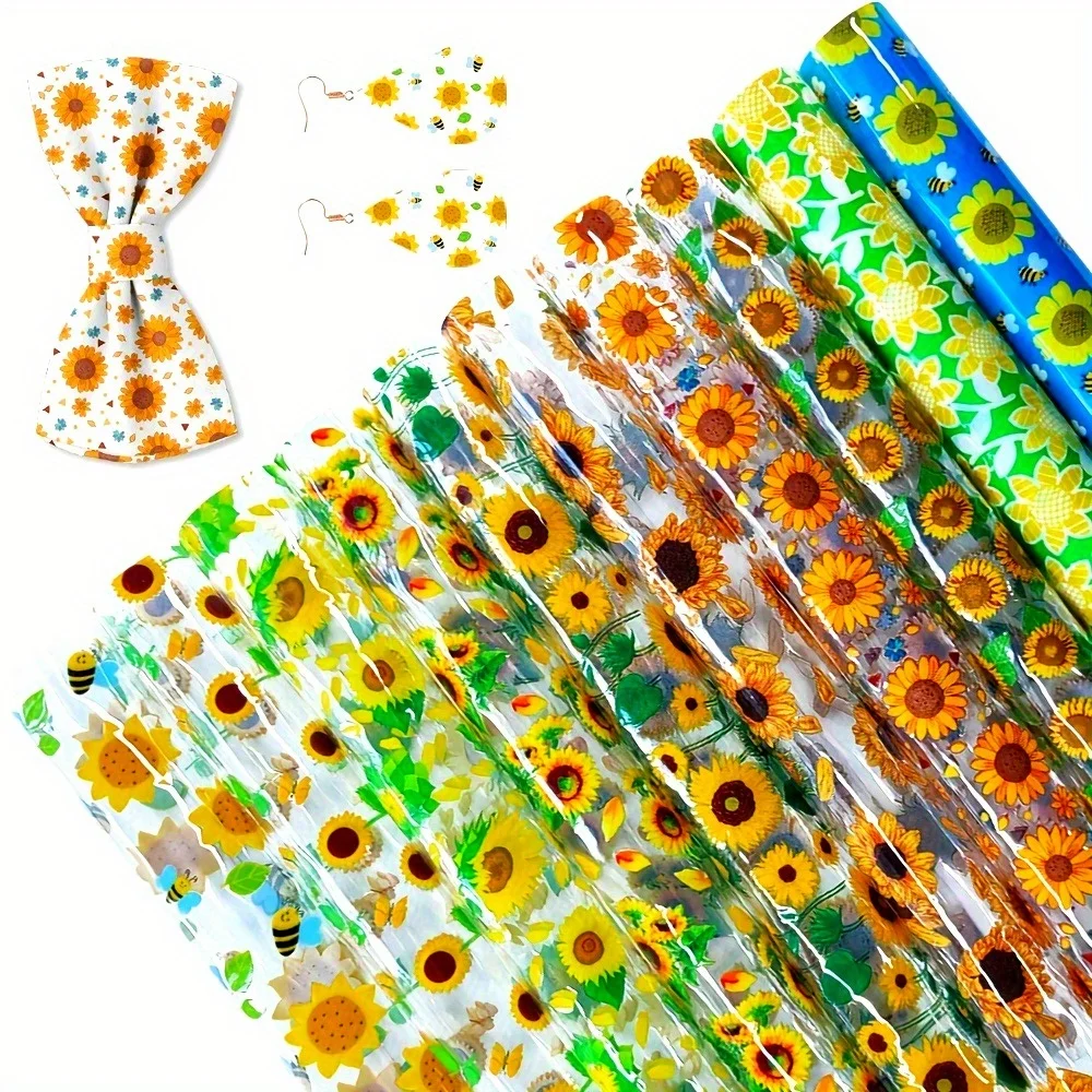 10Pcs Sunflower Pvc… - image