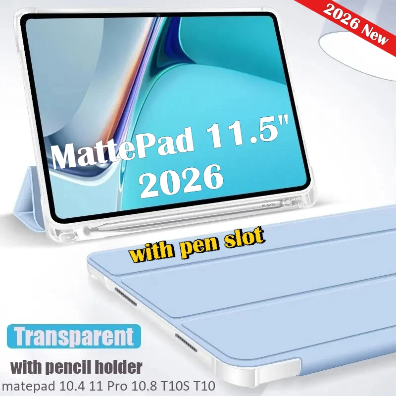 New Leather Case for Huawei Matepad 11.5 2026 S Air 12 X T10 S SE 10.4 11 Pro 11 10.4 Pro 10.8 V6 V7 Honor Pad 10 9 8 12.1 Cover