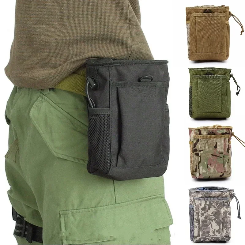 Molle Magazine Dump Drop Pouch Outdoor Hiking Hunting Accessories Recovery Waist Pack Utility EDC Tool Bag Ammo Mag Pouches