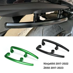 Alças de barra de alumínio para Kawasaki, alça traseira do passageiro, Ninja650, Ninja650, Z650, Z 650, 2017-2023, acessórios