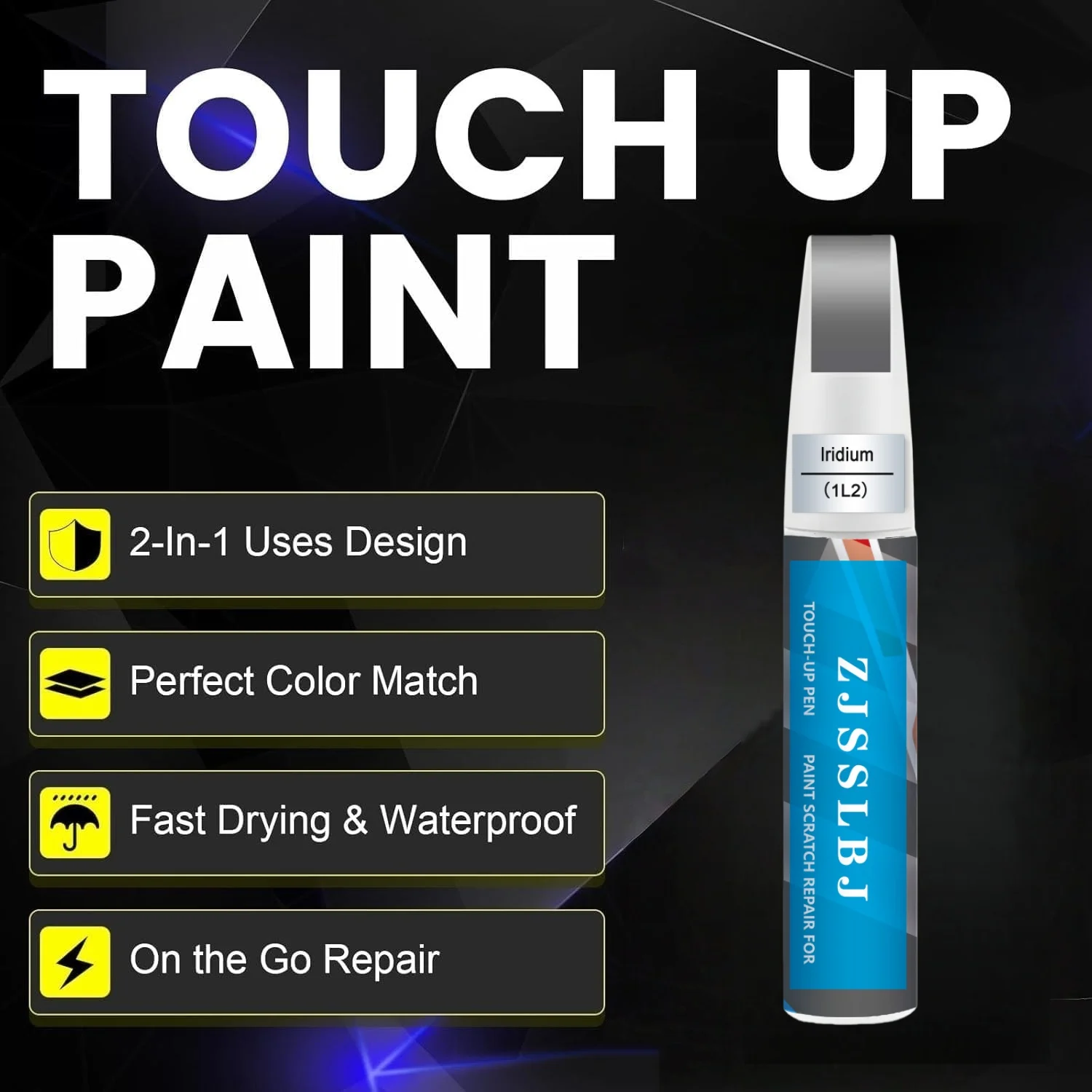Iridium(1L2) Touch Up Paint for Lexus, Car Paint Pen Scratch Repair Two-In-One Touch Up Paint, Premium Car Scratch Remover for D
