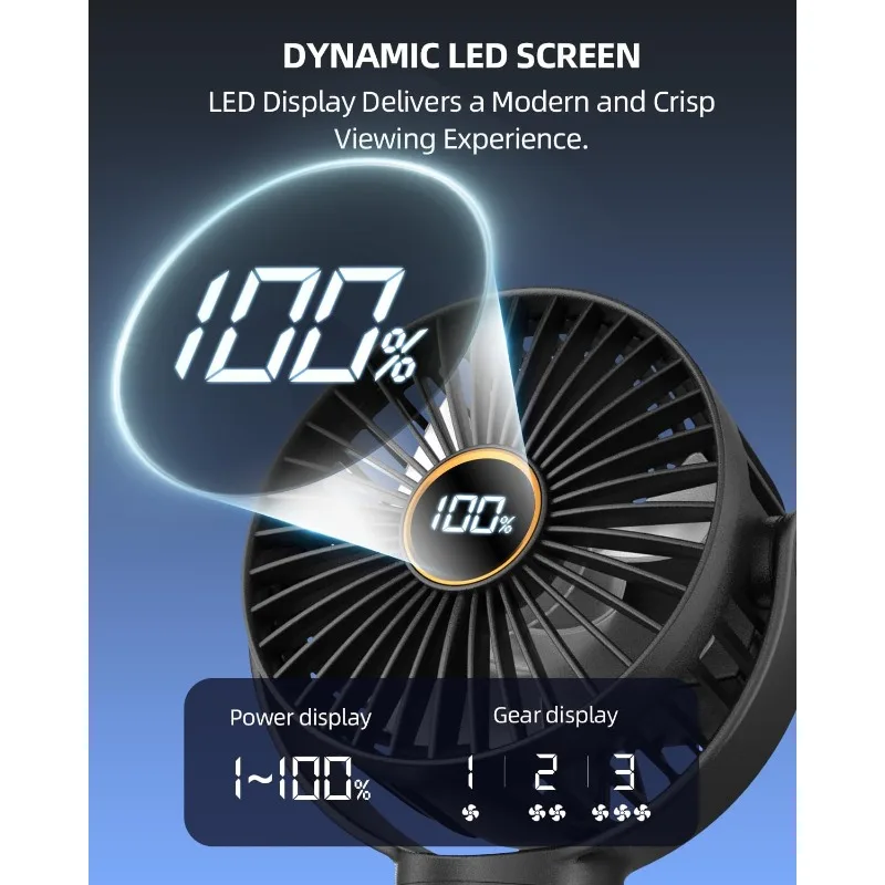 مروحة صغيرة لعربة الأطفال المحمولة، مروحة شخصية صغيرة قابلة لإعادة الشحن، أساسيات سفر الطفل للعربة، مقعد السيارة، جهاز المشي