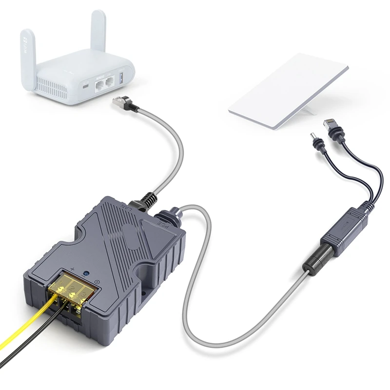 

Для адаптера Mini Dishy POE 150 Вт GigE, пассивная защита от электростатического разряда с разветвителем адаптера Mini DC и RJ45-A23U