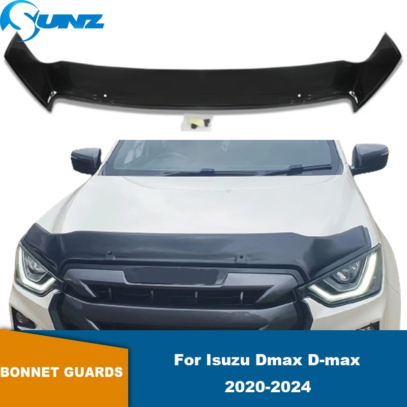 

Front Hoop Scoop Cover For Isuzu Dmax D-max 2020 2021 2022 2023 Bug Shield Hood Guard Bonnet Protector Car Accessories