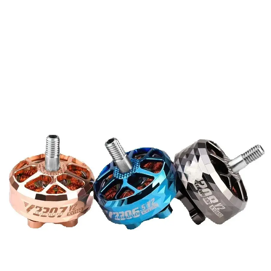 Silnik bezszczotkowy T-Motor VELOX VELOCE V2307 V2 1950KV/2550KV 4S-6S z tytanowym wałem 4mm do 5-calowego drona FPV Racing Freestyle