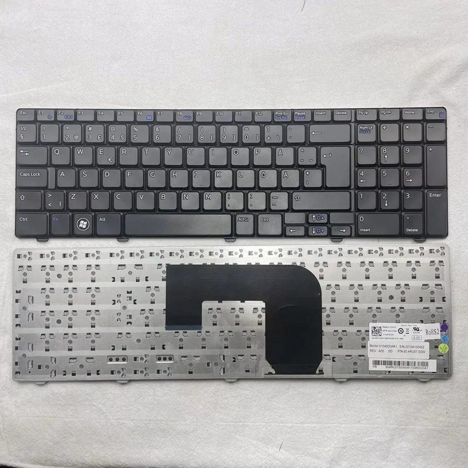 

Sweden Laptop keyboard For DELL Vostro 3700 V3700 I7-720 V104030AK1 SD Layout