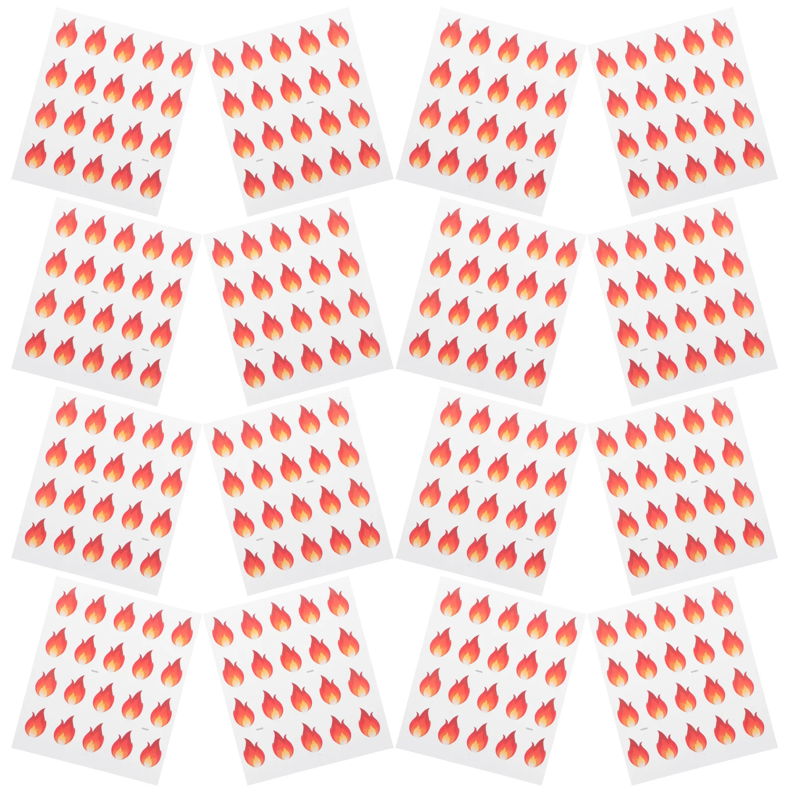 500 pcs Fire Stickers Waterproof Flame Decals High Adhesion Spicy Indicator Stickers For Kitchen Jars Sauce Packaging Diy Craft