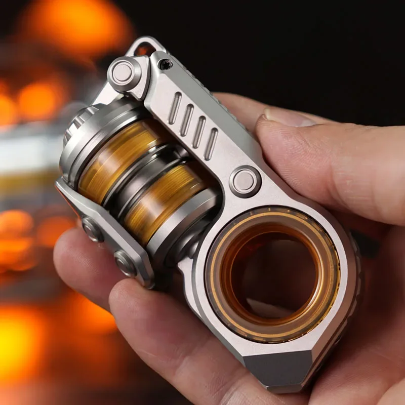 Metal EDC Fidget Slider Fidget Spinner for Stress Relief Tuning Fork Magnetic Push Egg Antistress Toy Adult Mens Birthday Gift