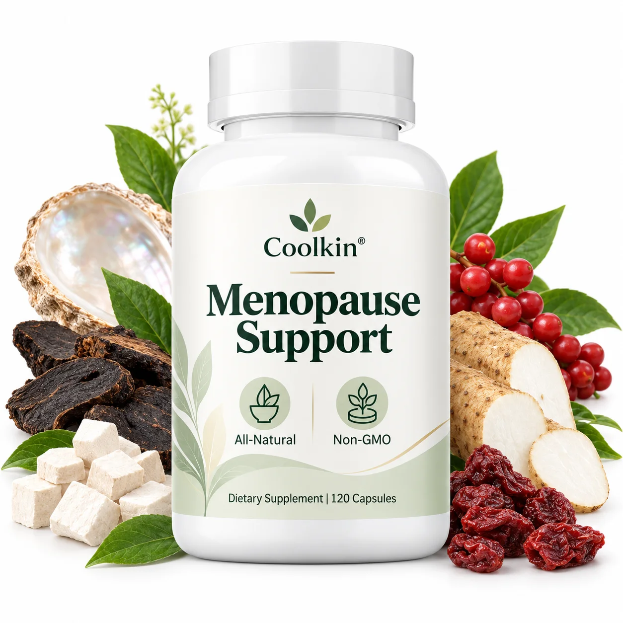 Menopause Support - Supports Mood & Calm, Hormonal Balance, Relieve Hot Flashes and Mood swings, Improve Vitality and Immunity