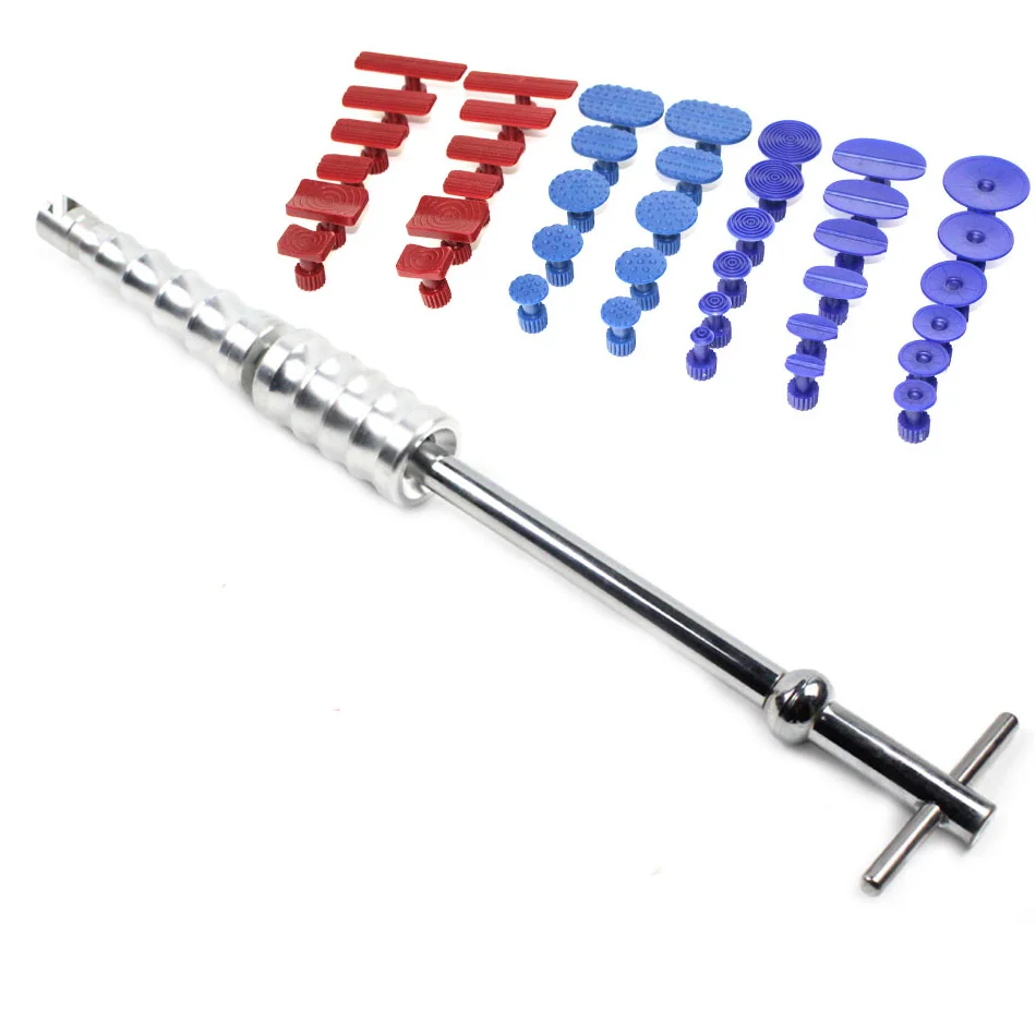 1kg Aluminum alloy Slide Hammer Dent Puller Kit With Storage Retractable Stainless Steel Car Dent Repair Tool