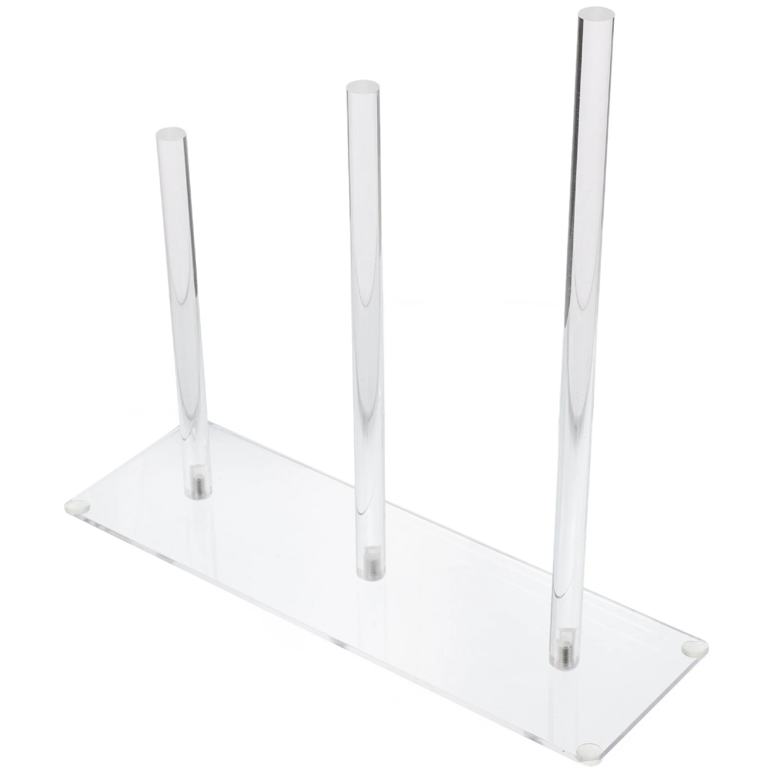 

Прозрачный акриловый органайзер для резинок для волос в 3 яруса, держатель для скранчи, аксессуар для ванной комнаты и туалетного столика для женщин