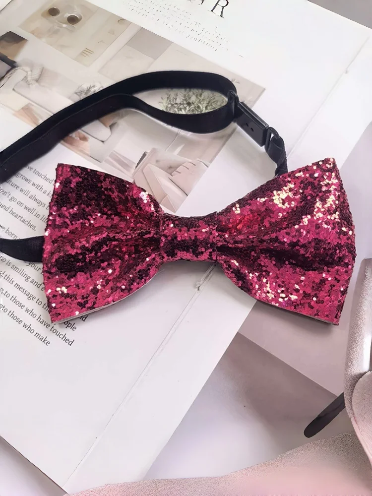 gravata-borboleta-artesanal-rosa-vermelha-com-glitter-acessorio-unissex-para-terno-e-camisa-gravata-festiva-para-festas-anuais-e-jantares