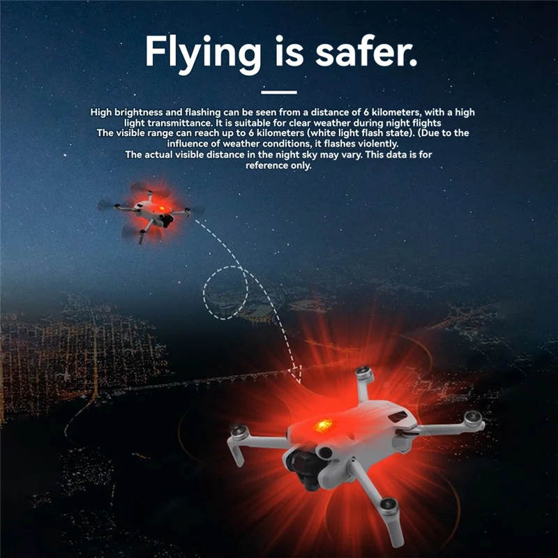 【Exclusive!】Universal Anti-Collision Warning Signal Light For DJI Mavic 3 Pro, NEO, Avata2, AIR3S, Mini 4 Pro-Mini Drone Strobe