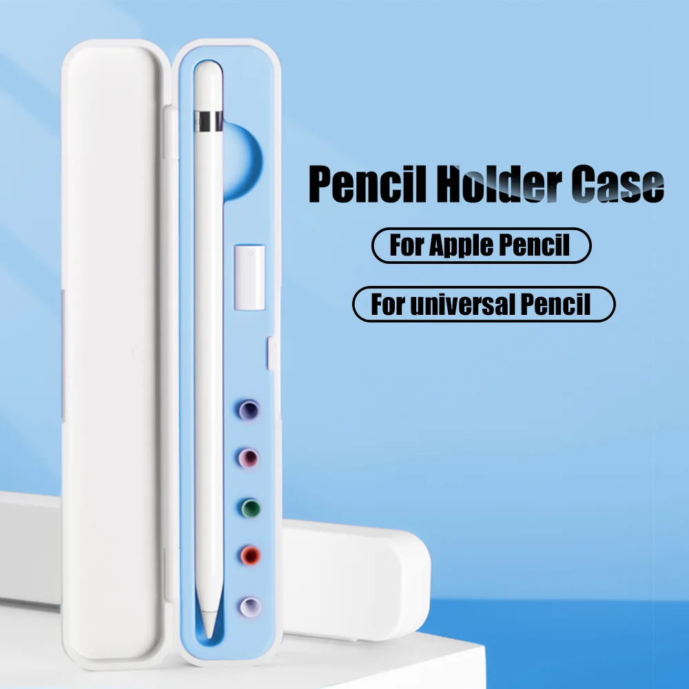 Capacitive Pen Holder Fresh Color Silica Gel Refill Box Computer And Office Stylus Storage Case Lightweight Abs Wear-resistant