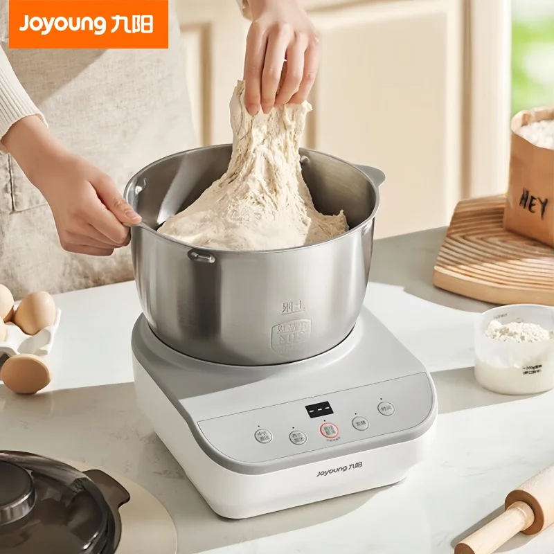 Electric Dough Mixer Intelligent Timing Dough Kneading Machine Food Grade 304 Stainless Steel Food Mixer Automatic Stand Mixer