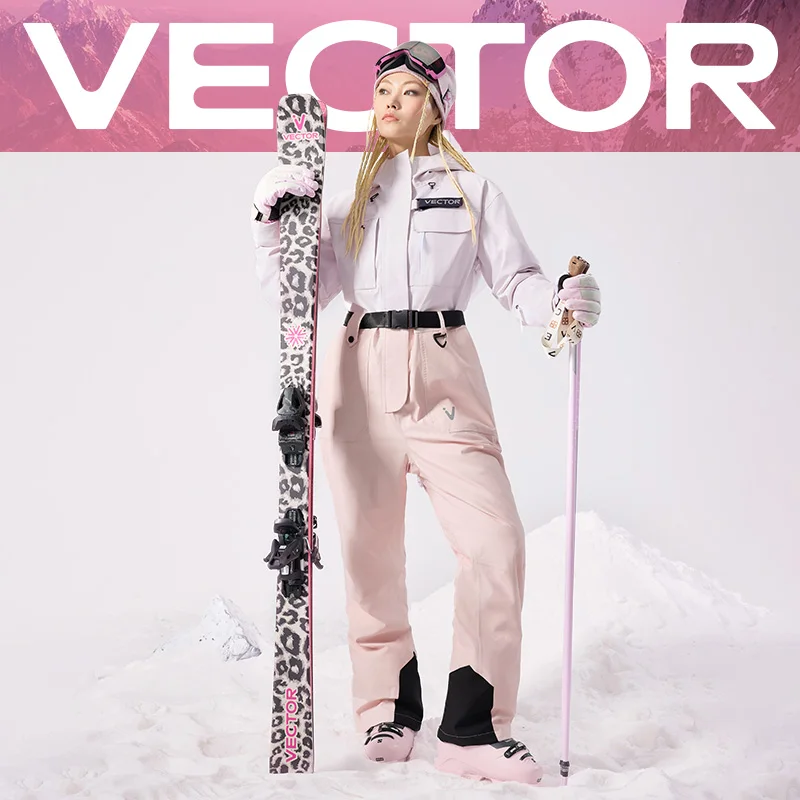 VECTOR 3L Insulated One-Piece Ski Suit Men Women Winter Warm Thickened Jacket Windproof Waterproof Outdoor Sports Snowboard