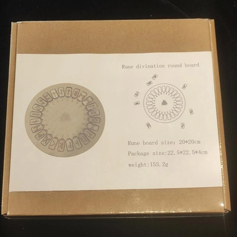 

R1wa деревянные руны гадания гравированная доска виккан знаки символов алтарь круглой плитки