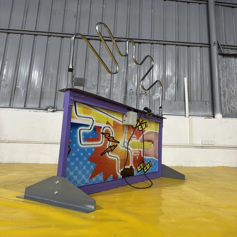 Groothandel Pretpark Carnaval Straat Behendigheid Steady Hand Challenge Games Elektrisch interactief reactie Buzz Wire Game