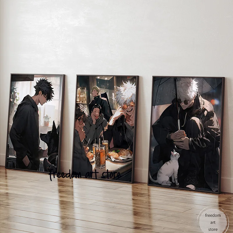 Pop Art Jujut-su Kaisen Anime Satoru Gojo/Kinji Hakari Handsome Manga Guys Poster Canvas Painting Wall Print Picture Home Decor