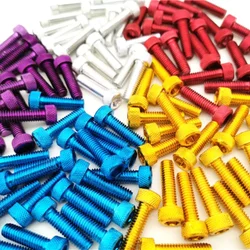 10pcs Colorful Universal 6MM Racing Motocross Part Kit Fairing Dirt Pit Bike Moto Fixing Nuts Bolts Accessories Motorcycle Screw