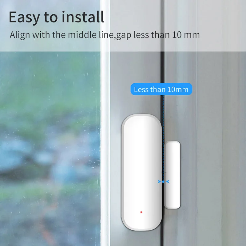 Cozylife WiFi Door Sensor Window Sensor Smart Home Wireless Door Detector Smart Life APP Remote Control for Alexa Google Home