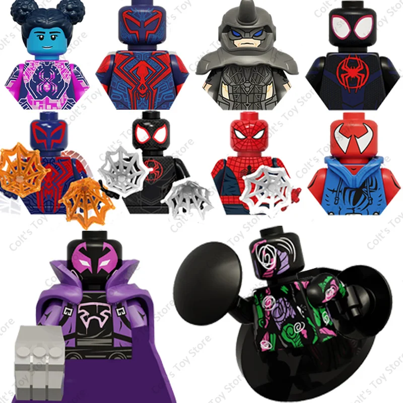 

Hot Superheroes Spider-Man Building Blocks Marvel Avengers Mini Action Figures Doctor Octopus Venom Dolls Models Kids Toys Gifts