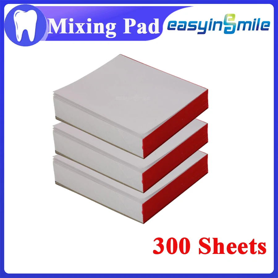 300sheet Dental Disposable Mixing pads Dentistry Tools Cement Powder Pad Paper Denture Lab Tool Material