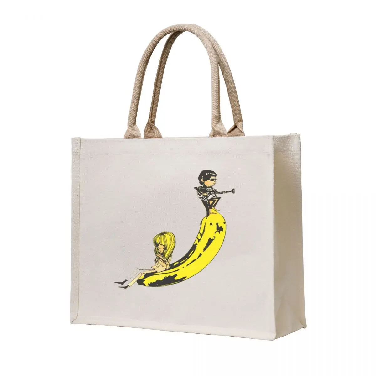 

The Velvet underground with Nico on the guitar Tote Bag shopping bag logo bags for women
