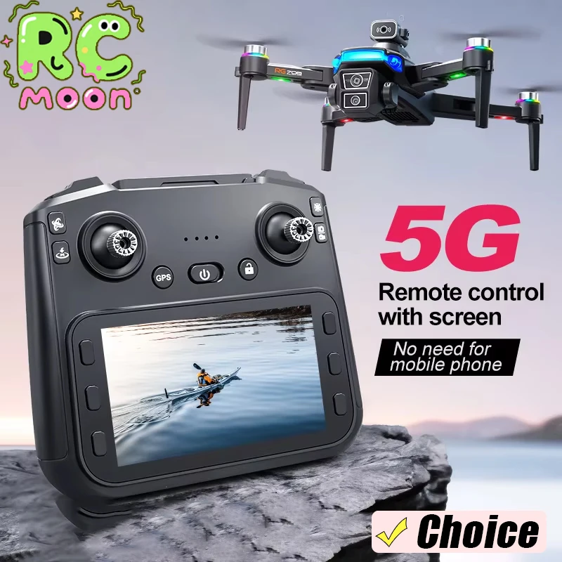 

Дрон RG706 MAX с 4,5-дюймовым управлением экраном, бесщеточным двигателем препятствий на 360 градусов, GPS, предотвращением препятствий, БПЛА для аэрофотосъемки HD