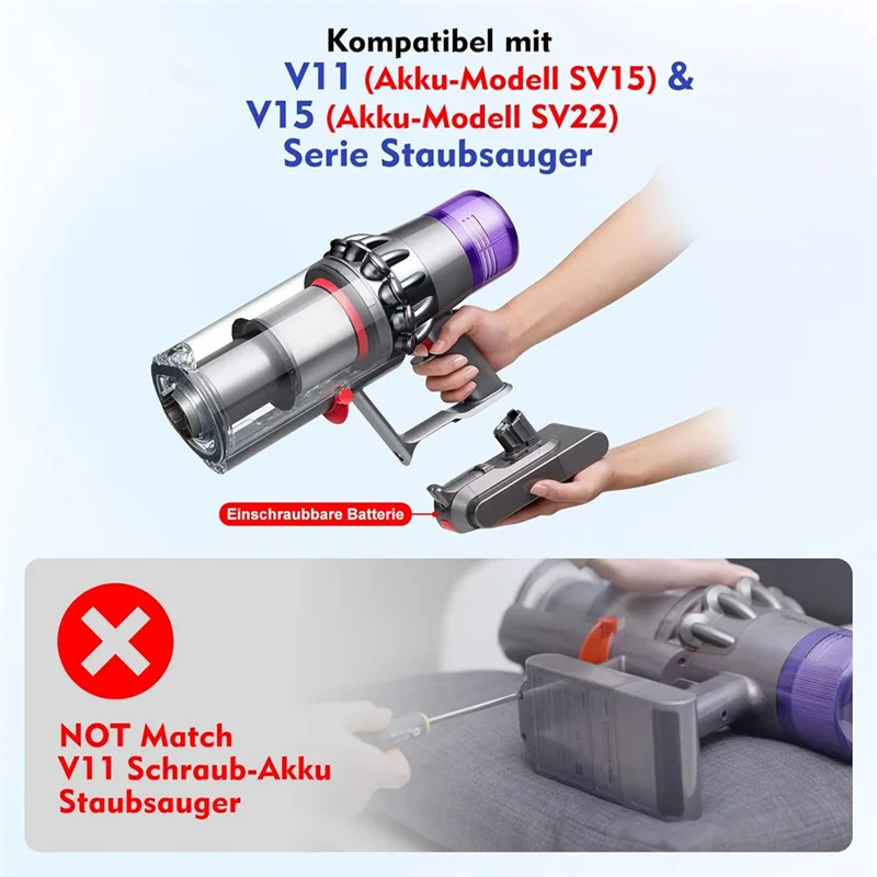 A74G-مبيت تجميع الجسم الرئيسي لـ Dyson V11 V15 مجموعة الجسم الرئيسية للمكنسة الكهربائية (فقط لإصدار النقر في الإصدار)