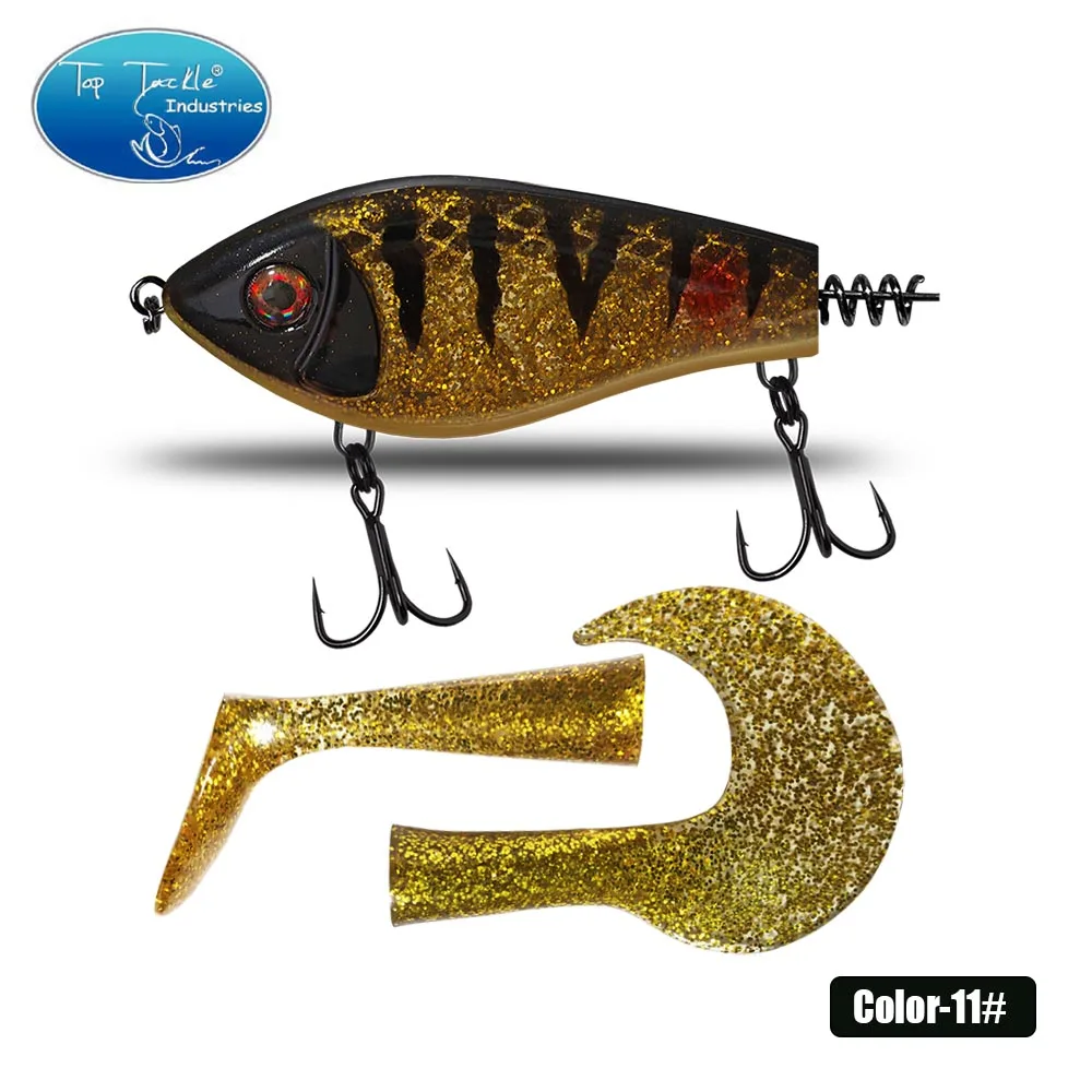 Top Tackle Industries CF Köder 100mm 76,5g Jerkbait Rattlin Vib Angeln Köder Sinking Wobbler Hecht Künstliche Köder Für Angelgerät Köder ruck Köder 8