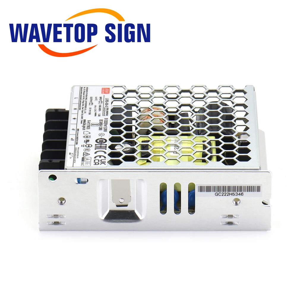 WaveTopSign Alimentatore interruttore MeanWell originale LRS-50W 5-48V per controller macchina per incisione laser