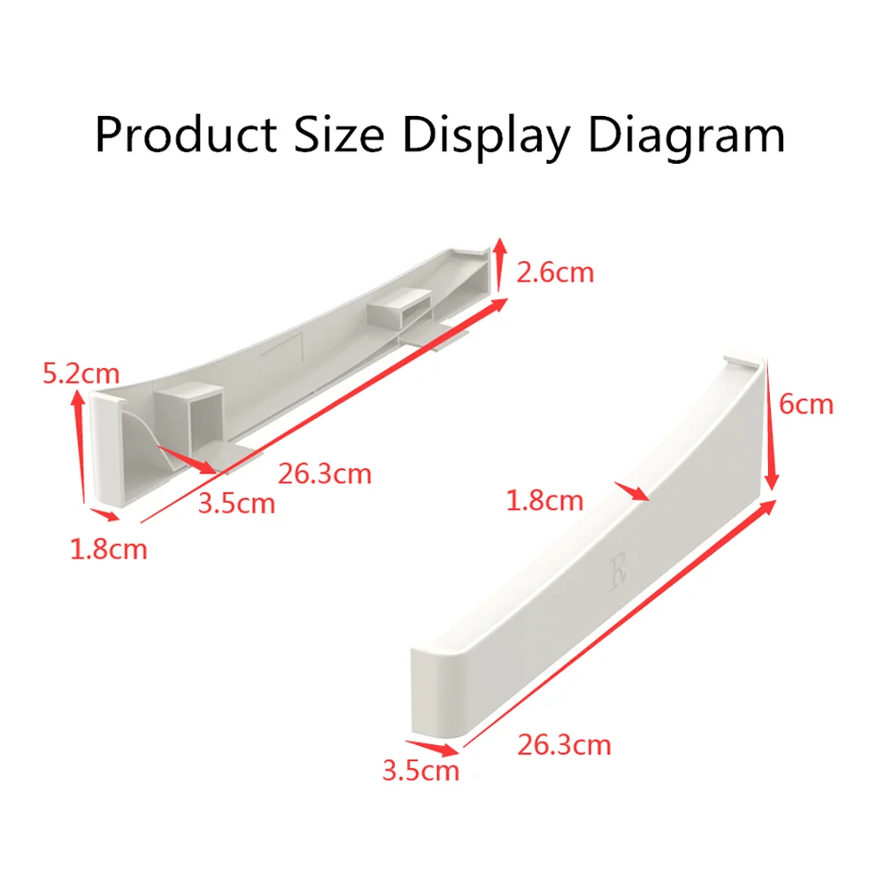 for PS5 Accessories Horizontal Bracket Compatible with PS5 Disc & Digital Editions Consoles Storage Stand ABS Gaming Holder