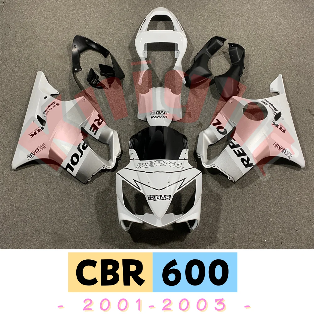 CBR600F F4I 2001 2002 2003 Motorcycle Fairing Full Kit For CBR600 ABS Plastic Injection Body Guard Plate White Repsol Shell