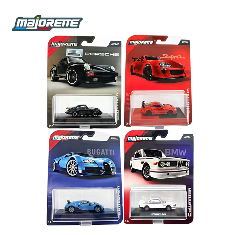 마조레트 다이캐스트 자동차 1:64 컬렉션 BMW 3.0 CSL 고급 고정밀 토요타 부가티 포르쉐 1/64 자동차 모델