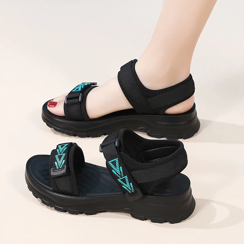 Youth Vitality Style Ladies Summer Flat Slippers Anti Slip Energetic Look Student Campus Daily Activity Shoes