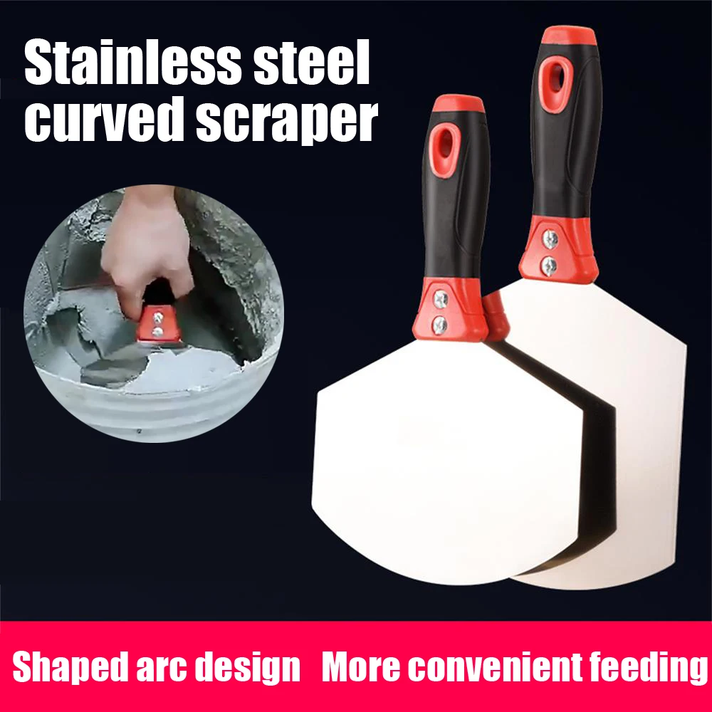 

Stainless Steel Putty Knife Paint Tool Plaster Shovel Filling Spatula Wallpaper Paint Scraper Wall Decoration Hand Tools 1PC