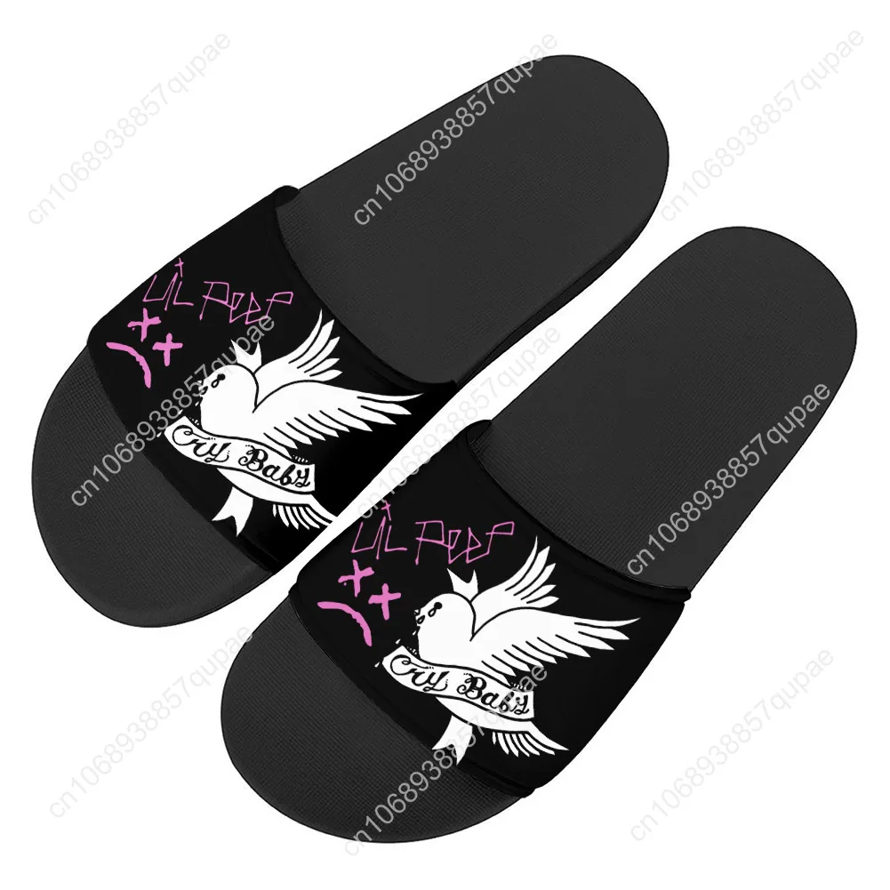 حار الهيب هوب مغني الراب ليل اللمحة النعال المنزل أحذية ماء الرجال النساء المراهقين شاطئ بركة الصنادل عالية الجودة مخصص شبشب صيفي #4