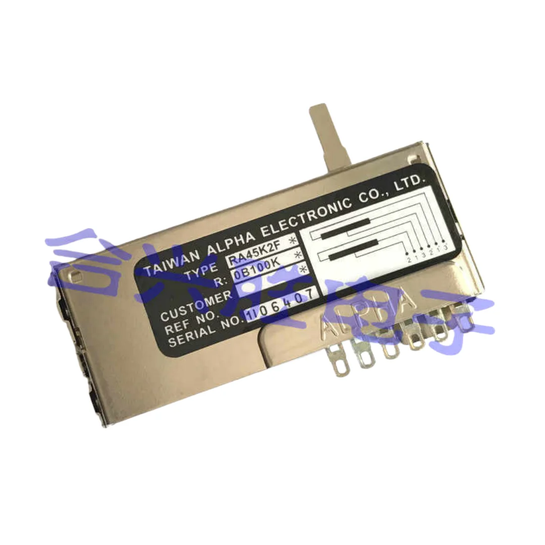 2pcs/Taiwan Slide Potentiometer RA45K2F Shuttle M70 Mixer Flipper MACKIE Mixer Vertical Push